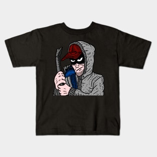 creepy burglar. thief. Kids T-Shirt